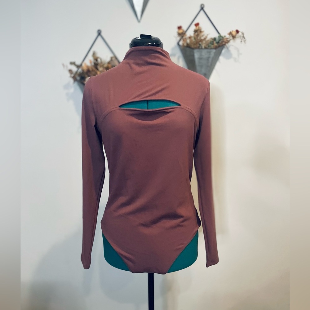 NWT Express Mauve Long Sleeve Bodysuit